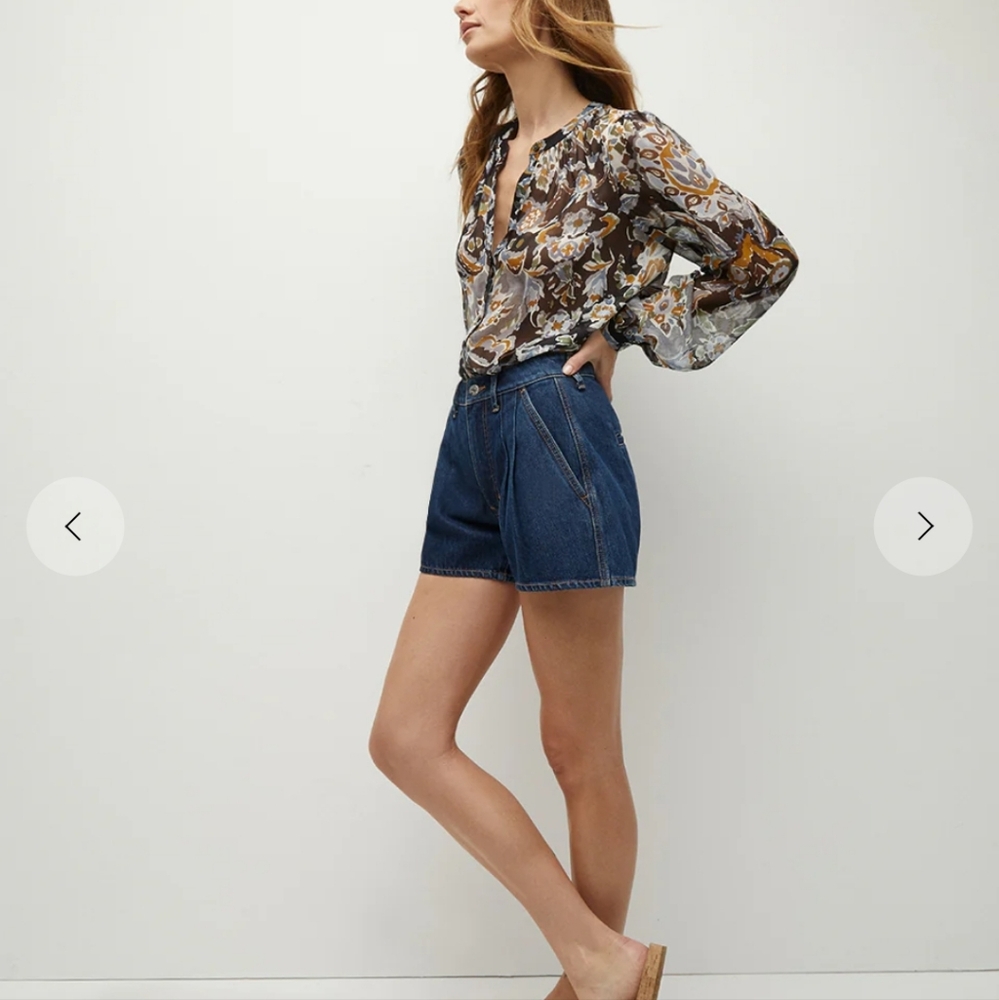 Veronica Beard Silk Ashlyn Top Size 4